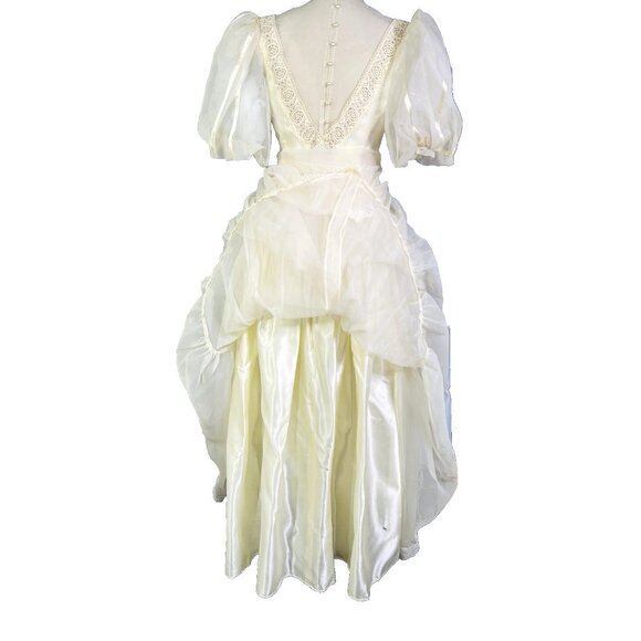 Vintage NWT Jessica McClintock Romantic Renaissance Bridal Dress Victorian 9/10 - Picture 11 of 16